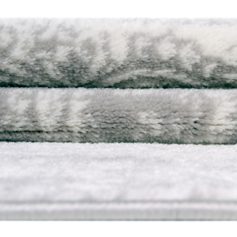 Riviera Elegance Collection Area Rug -  Monaco (Light Gray) Rectangle Light Gray  lifestyle 75