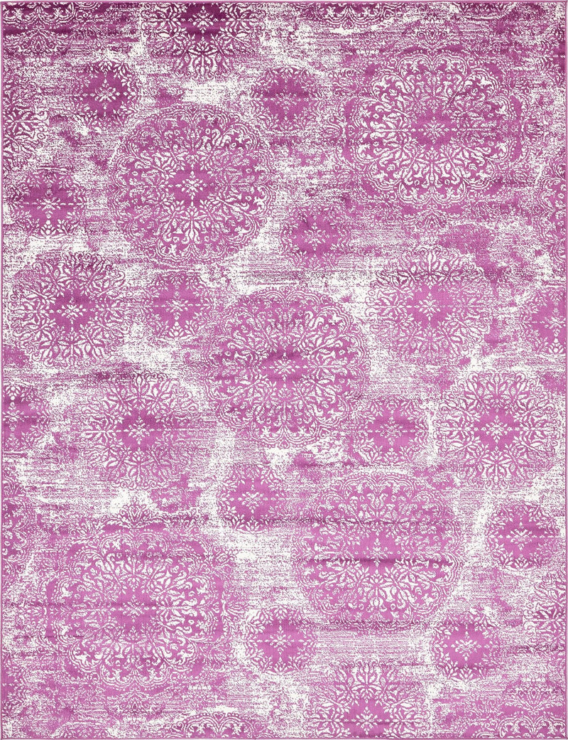 Riviera Elegance Collection Area Rug -  Monaco (Purple) Rectangle Purple Main