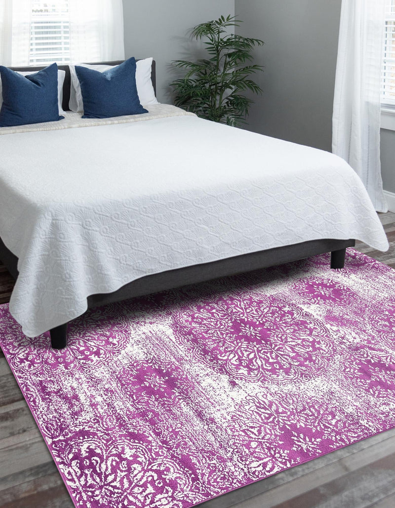 Riviera Elegance Collection Area Rug -  Monaco (Purple) Rectangle Purple  lifestyle 8