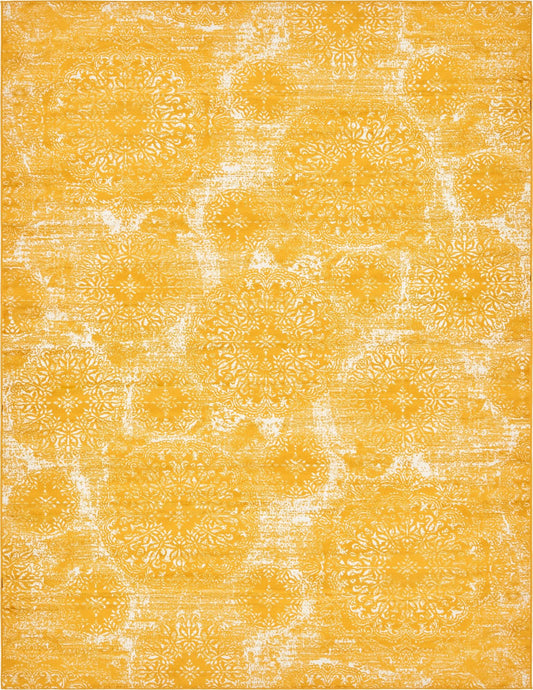 Riviera Elegance Collection Area Rug -  Monaco (Yellow) Rectangle Yellow Main