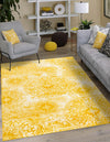 Riviera Elegance Collection Area Rug -  Monaco (Yellow) Rectangle Yellow  lifestyle 0