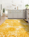Riviera Elegance Collection Area Rug -  Monaco (Yellow) Rectangle Yellow  lifestyle 19