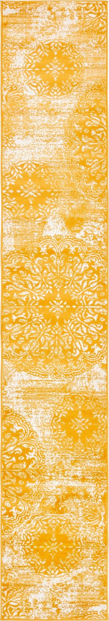 Riviera Elegance Collection Area Rug -  Monaco (Yellow) Runner Yellow Main