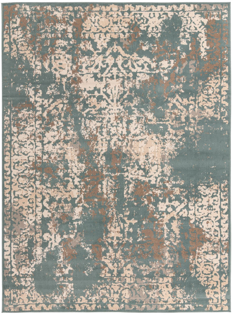 Gobi Sands Collection Area Rug - Dunhuang Rectangle Green  lifestyle 2