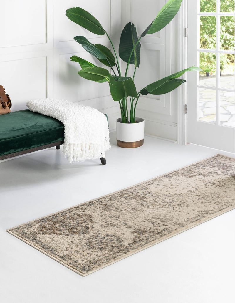 Gobi Sands Collection Area Rug -  Taklamakan Runner Beige  lifestyle 21
