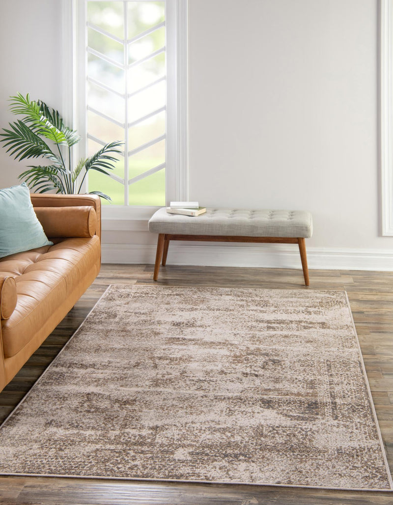 Gobi Sands Collection Area Rug -  Badain Rectangle Cream  lifestyle 2