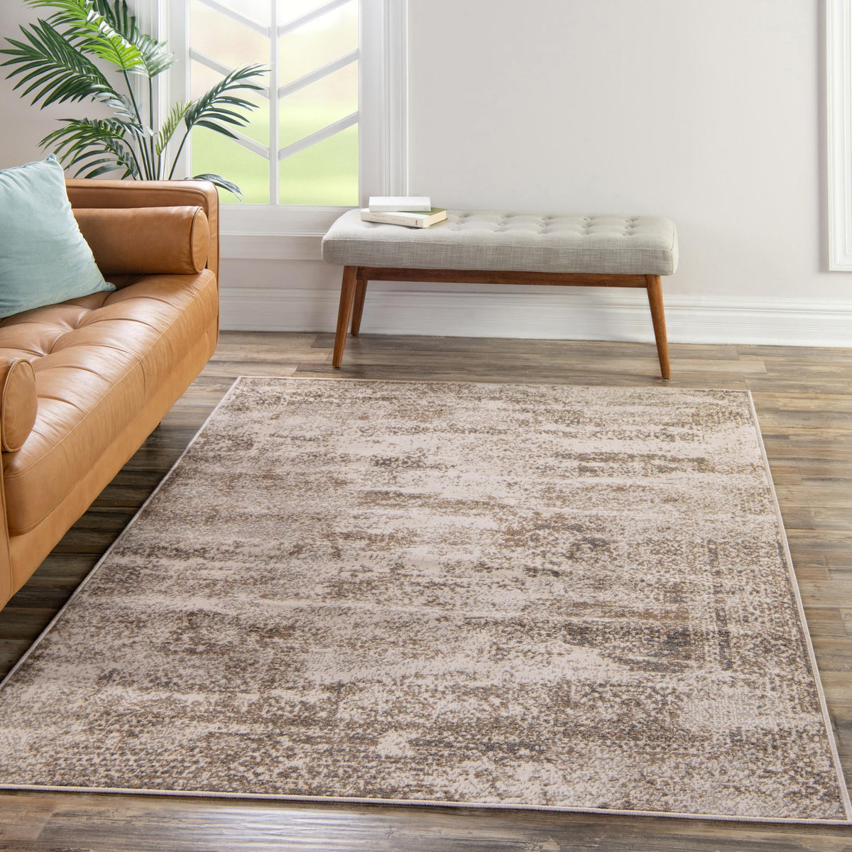 Gobi Sands Collection Area Rug -  Badain Rectangle Cream  lifestyle 15