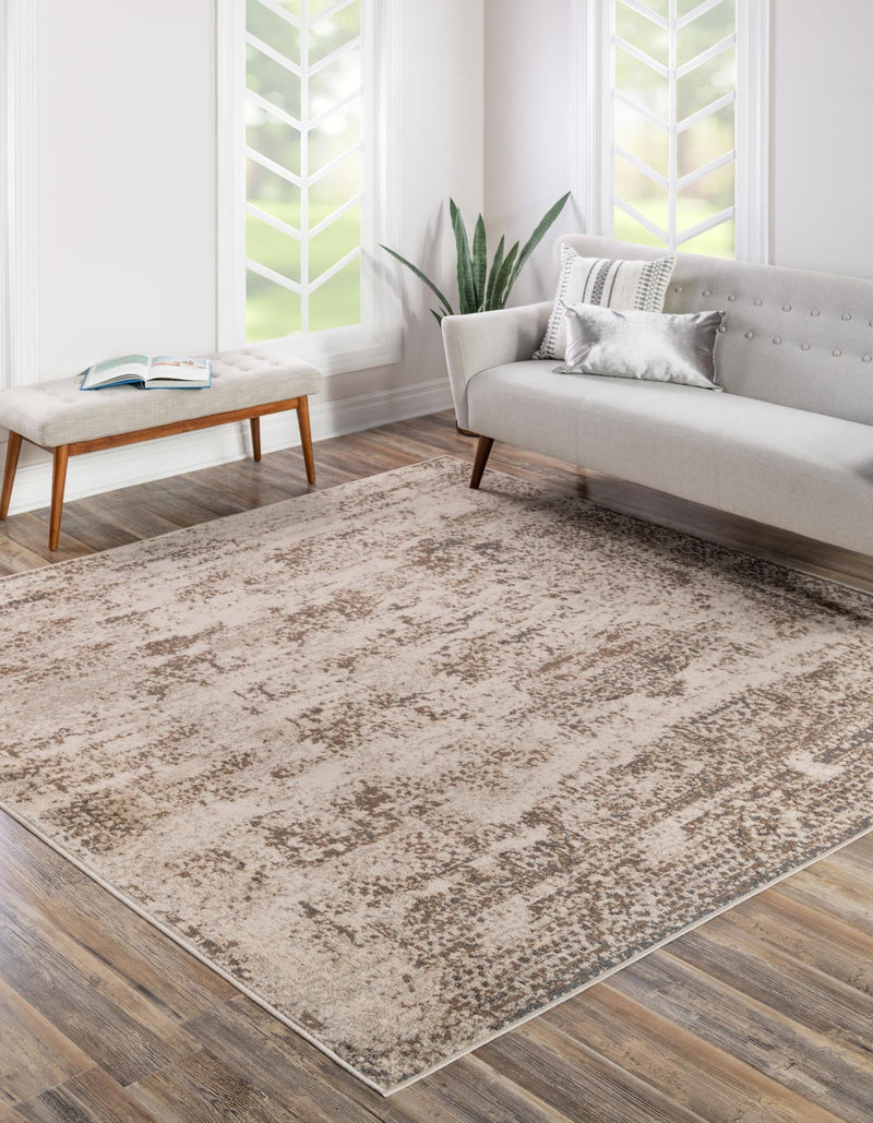 Gobi Sands Collection Area Rug -  Badain Square Cream  lifestyle 23