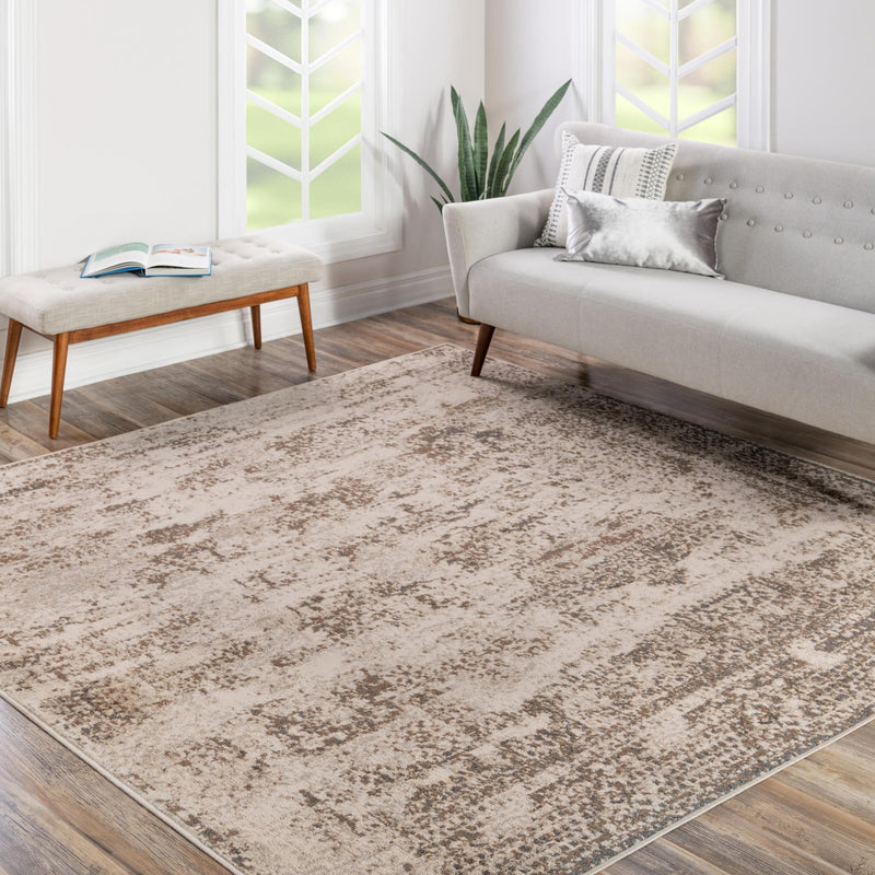 Gobi Sands Collection Area Rug -  Badain Square Cream  lifestyle 61