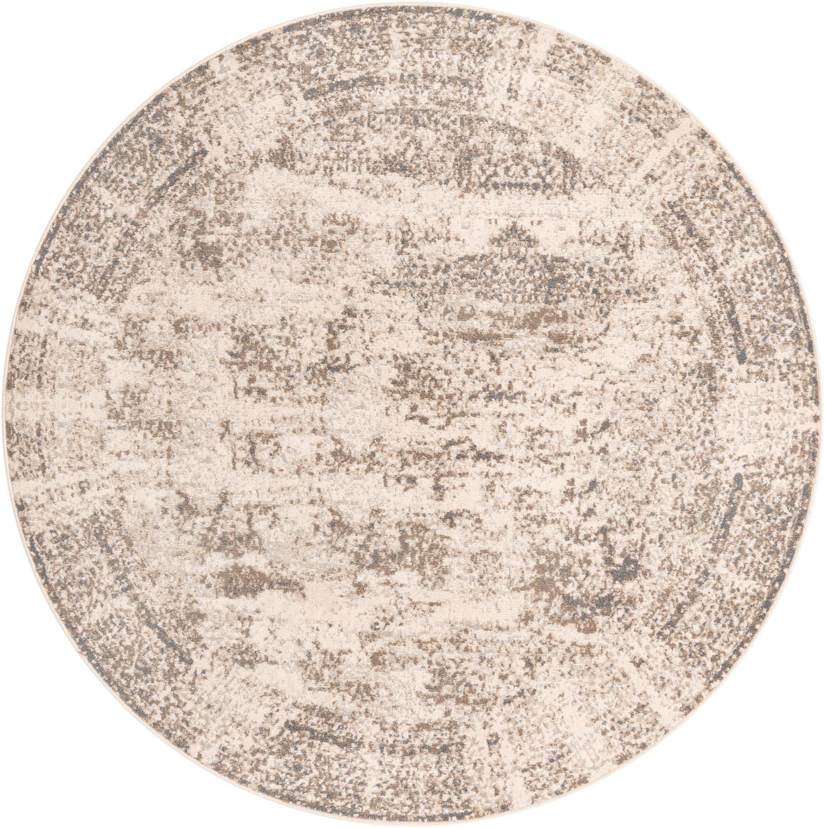Gobi Sands Collection Area Rug -  Badain Round Cream  lifestyle 18