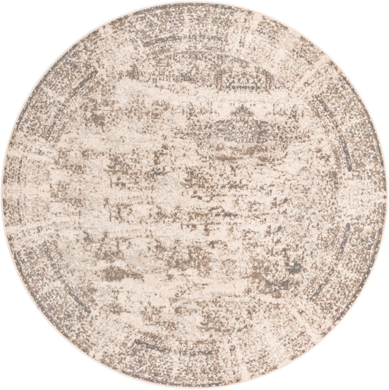 Gobi Sands Collection Area Rug -  Badain Round Cream  lifestyle 18