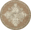 Gobi Sands Collection Area Rug -  Lop Round Brown  lifestyle 50