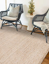 Woven Seaside Jute Collection Area Rug - Marina Rectangle Natural  lifestyle 12