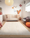 Woven Seaside Jute Collection Area Rug - Nantucket Rectangle White  lifestyle 58