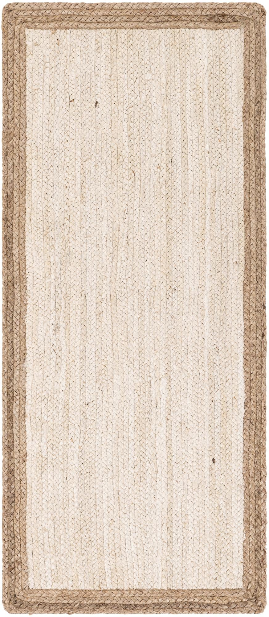 Woven Seaside Jute Collection Area Rug - Nantucket Runner White  lifestyle 81