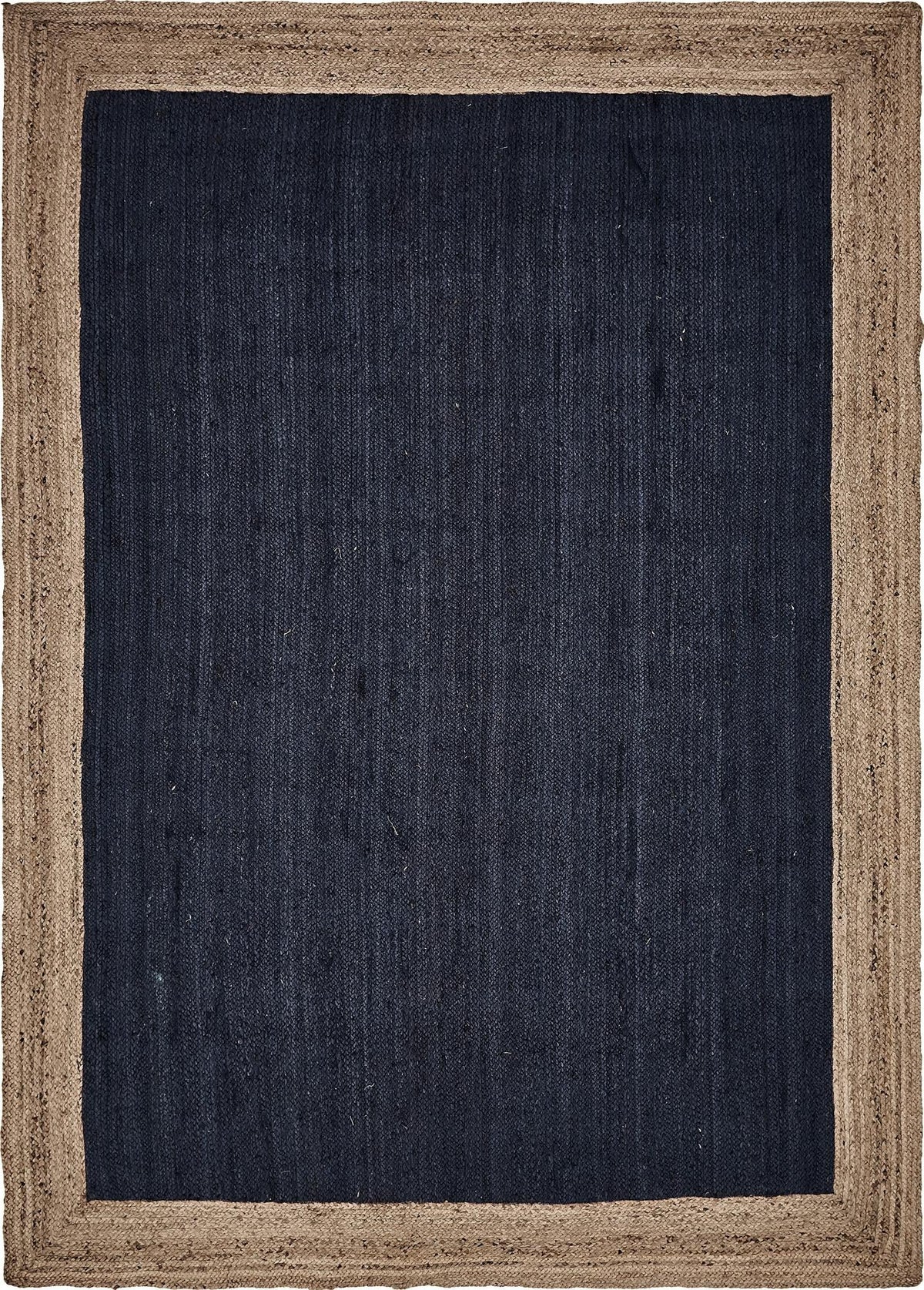 Woven Seaside Jute Collection Area Rug - Nantucket Rectangle Navy Blue  lifestyle 5