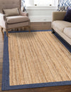 Woven Seaside Jute Collection Area Rug - Nantucket Rectangle Natural  lifestyle 51