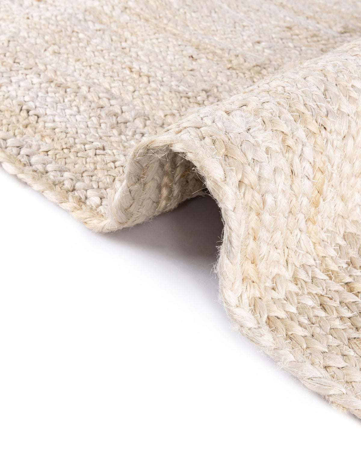 Woven Seaside Jute Collection Area Rug - Savannah (White) Rectangle White  lifestyle 17