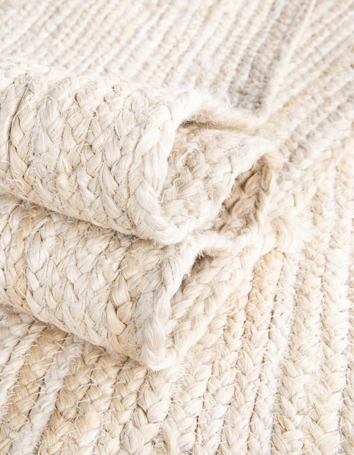 Woven Seaside Jute Collection Area Rug - Savannah (White) Rectangle White  lifestyle 20