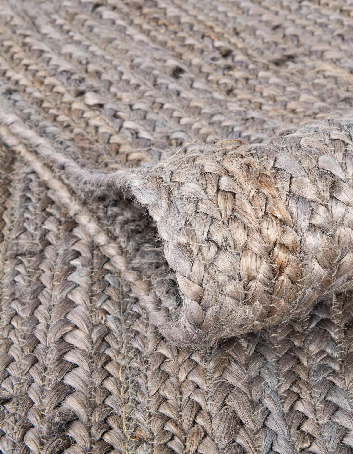 Woven Seaside Jute Collection Area Rug - Savannah (Gray) Rectangle Gray  lifestyle 13