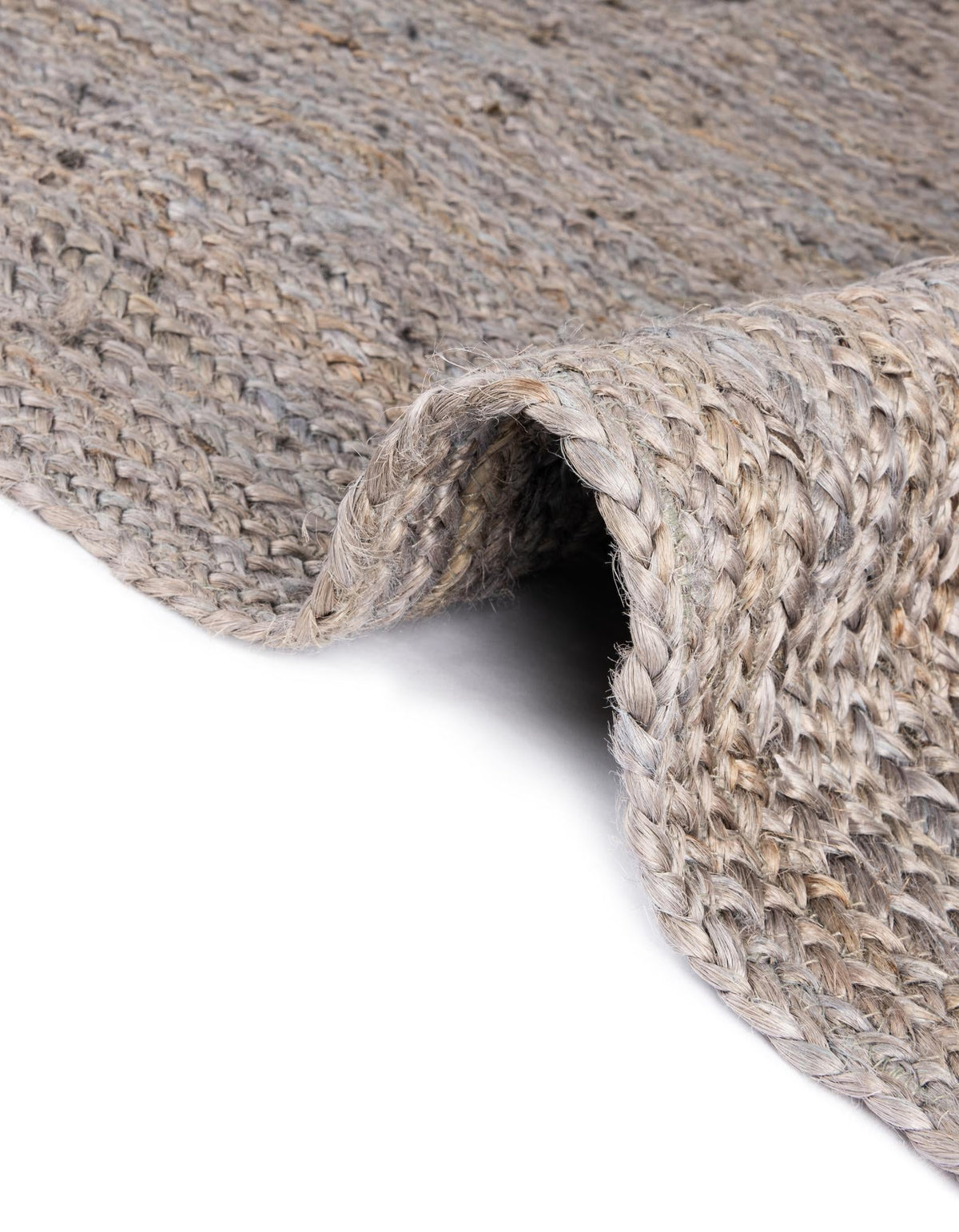 Woven Seaside Jute Collection Area Rug - Savannah (Gray) Rectangle Gray  lifestyle 17