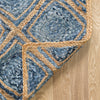 Woven Seaside Jute Collection Area Rug - Marina Rectangle Blue  lifestyle 32
