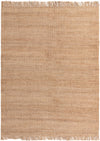 Coastal Weave Jute Collection Area Rug - Seashore Rectangle Natural  lifestyle 4
