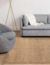 Coastal Weave Jute Collection Area Rug - Seashore Rectangle Natural  lifestyle 9
