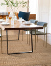 Coastal Weave Jute Collection Area Rug - Seashore Rectangle Natural  lifestyle 12