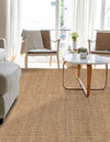 Coastal Weave Jute Collection Area Rug - Seashore Rectangle Natural  lifestyle 53