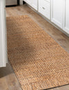 Coastal Weave Jute Collection Area Rug - Seashore Runner Natural  lifestyle 91