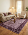Horizon Collection Area Rug -  Apex (Purple) Rectangle Purple  lifestyle 26
