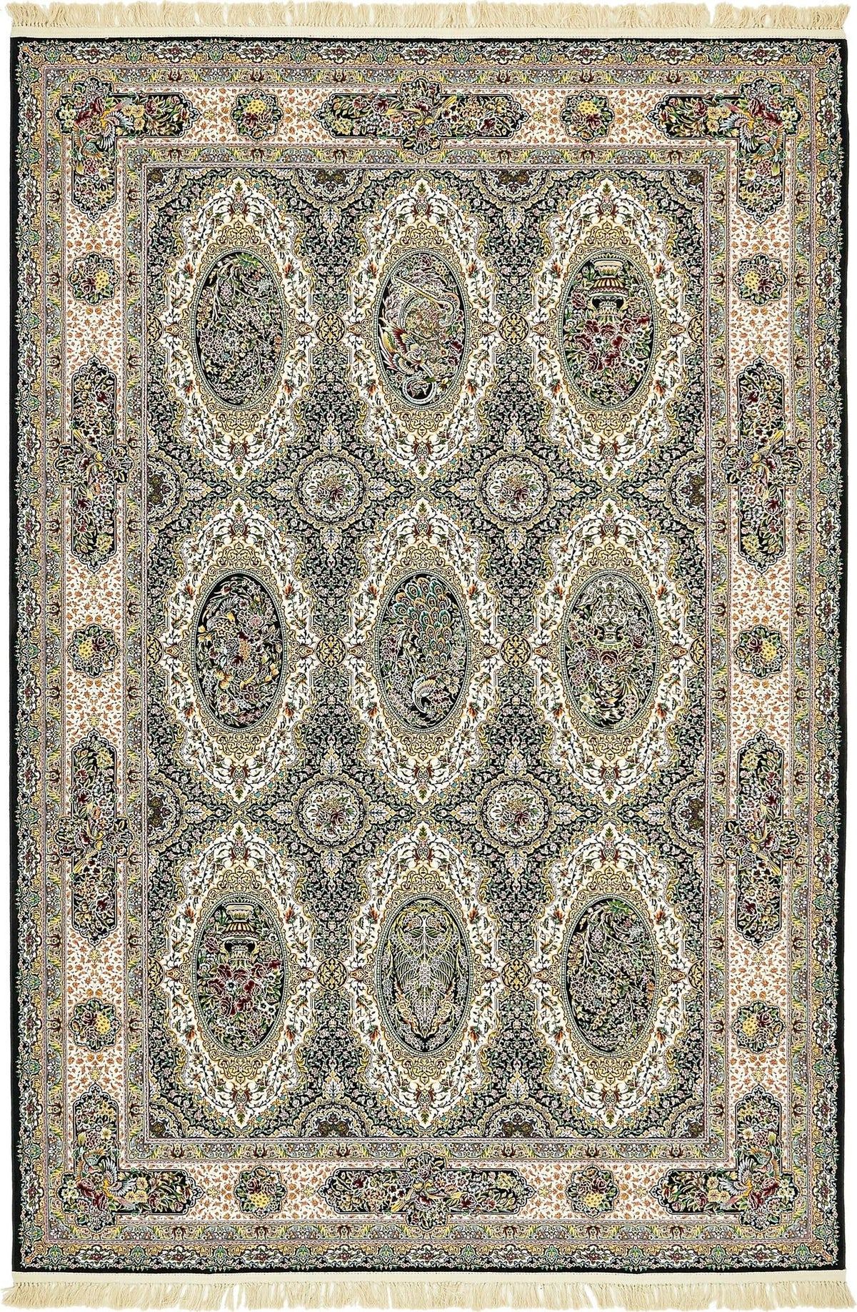 Imperial Manor Collection Area Rug -  Buckingham Rectangle Black Main