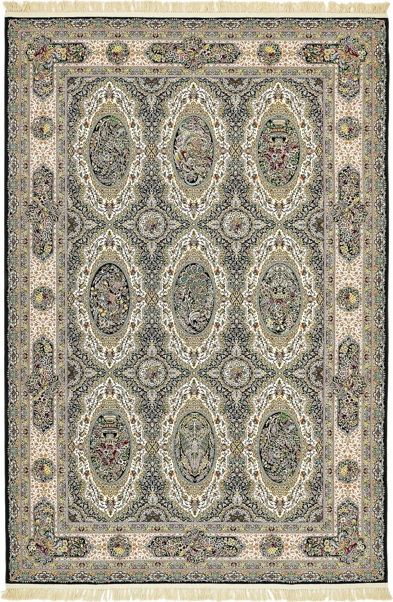 Imperial Manor Collection Area Rug -  Buckingham Rectangle Black Main