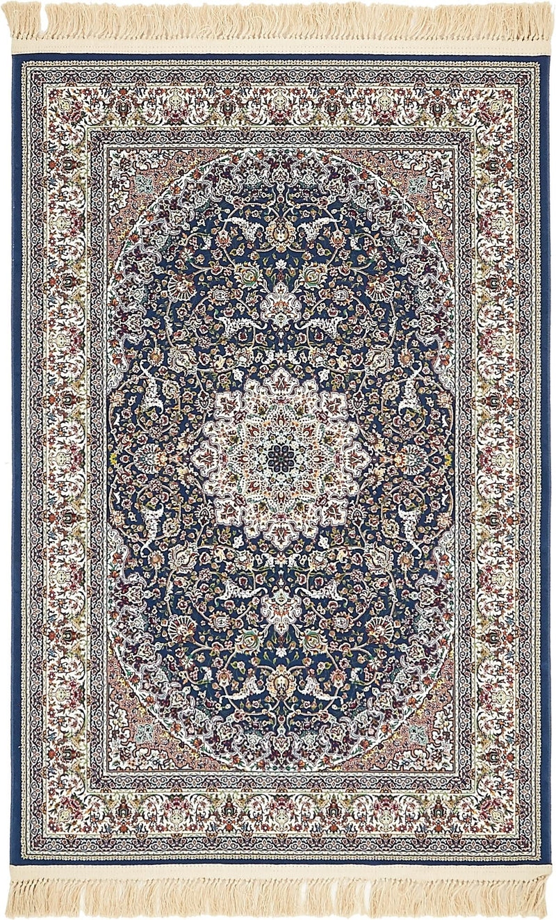 Imperial Manor Collection Area Rug -  Fontainebleau Runner Dark Blue  lifestyle 11