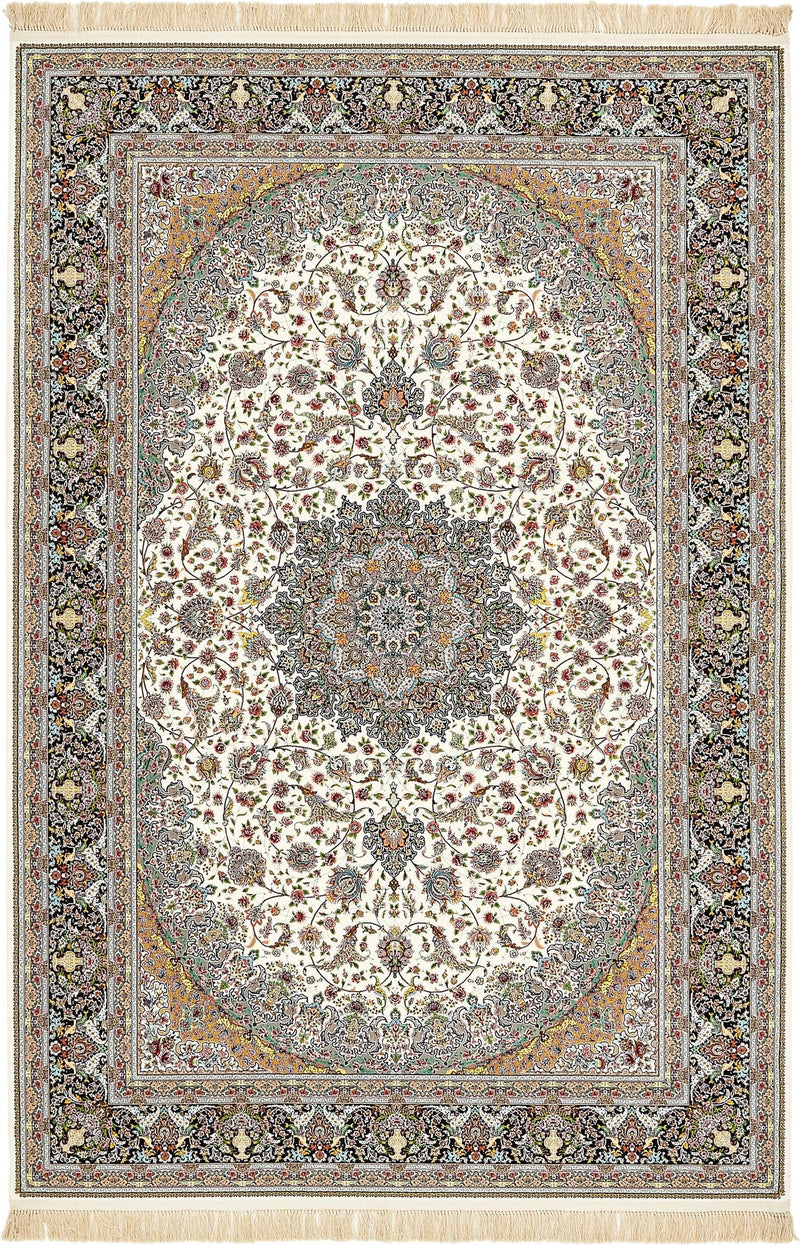 Imperial Manor Collection Area Rug -  Fontainebleau Rectangle Ivory  lifestyle 4