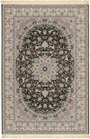 Imperial Manor Collection Area Rug -  Fontainebleau Rectangle Black  lifestyle 3