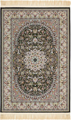 Imperial Manor Collection Area Rug -  Fontainebleau Runner Black  lifestyle 9
