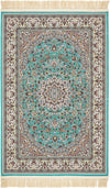 Imperial Manor Collection Area Rug -  Fontainebleau Runner Turquoise  lifestyle 3