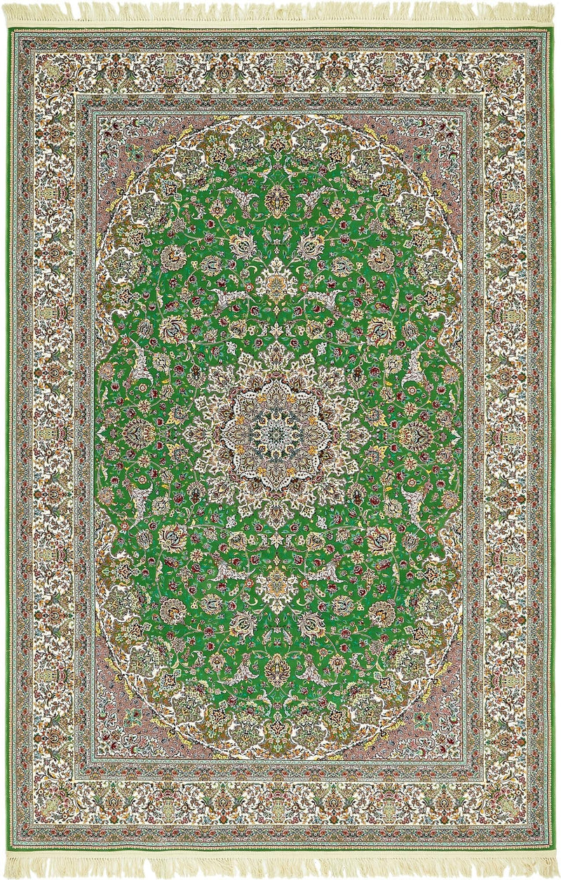 Imperial Manor Collection Area Rug -  Fontainebleau Rectangle Green  lifestyle 6