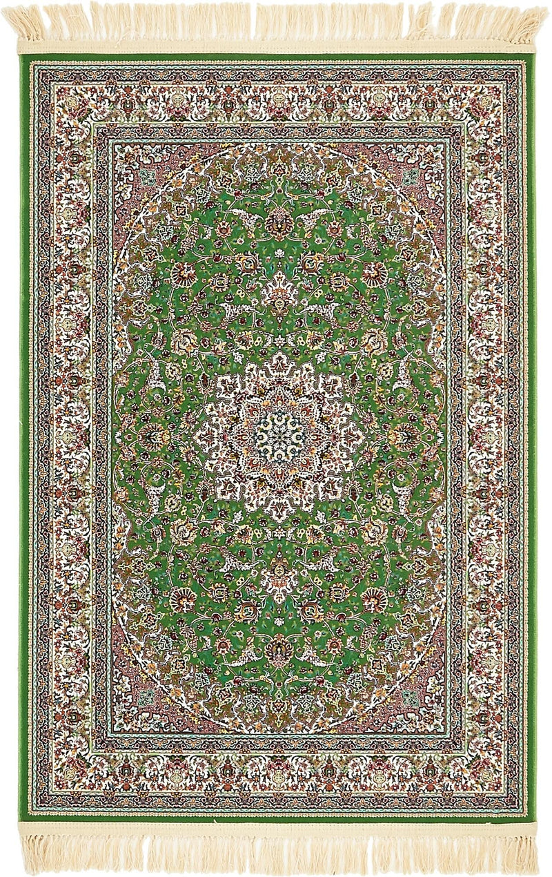 Imperial Manor Collection Area Rug -  Fontainebleau Runner Green  lifestyle 2
