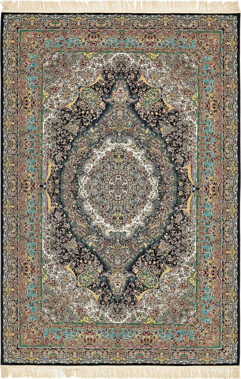 Imperial Manor Collection Area Rug -  Blenheim Rectangle Black  lifestyle 5