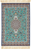 Imperial Manor Collection Area Rug -  Potsdam Rectangle Turquoise  lifestyle 2