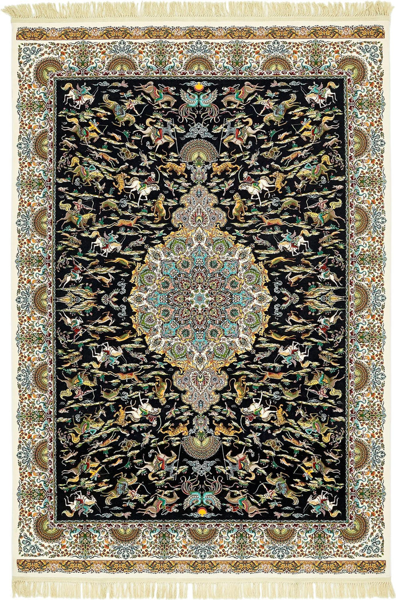 Imperial Manor Collection Area Rug -  Potsdam Rectangle Black  lifestyle 5