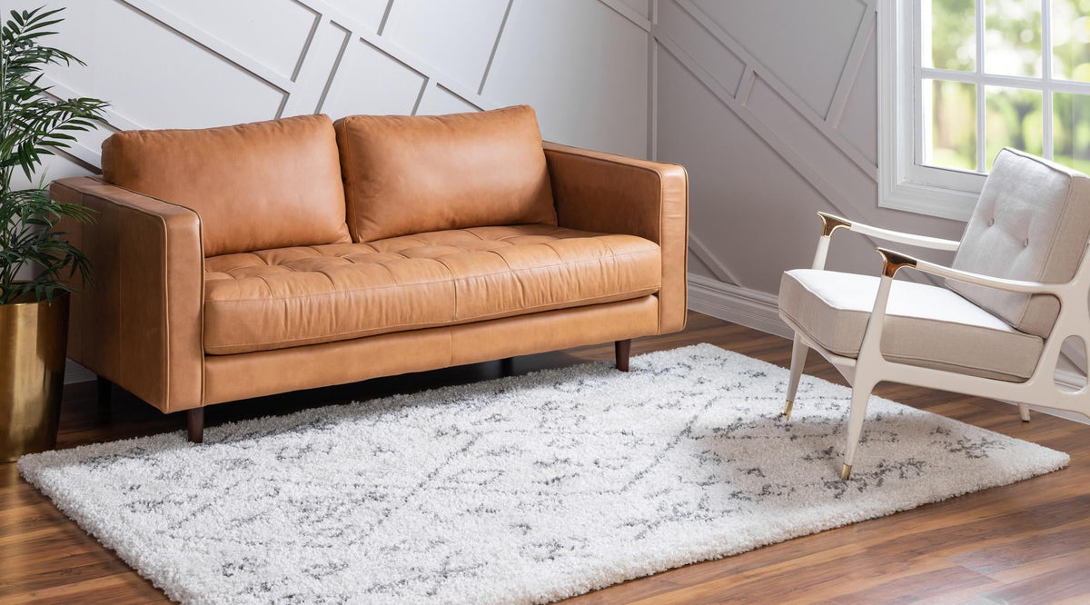 Casablanca Comfort Collection Area Rug - Sahara Rectangle Pure Ivory  lifestyle 5