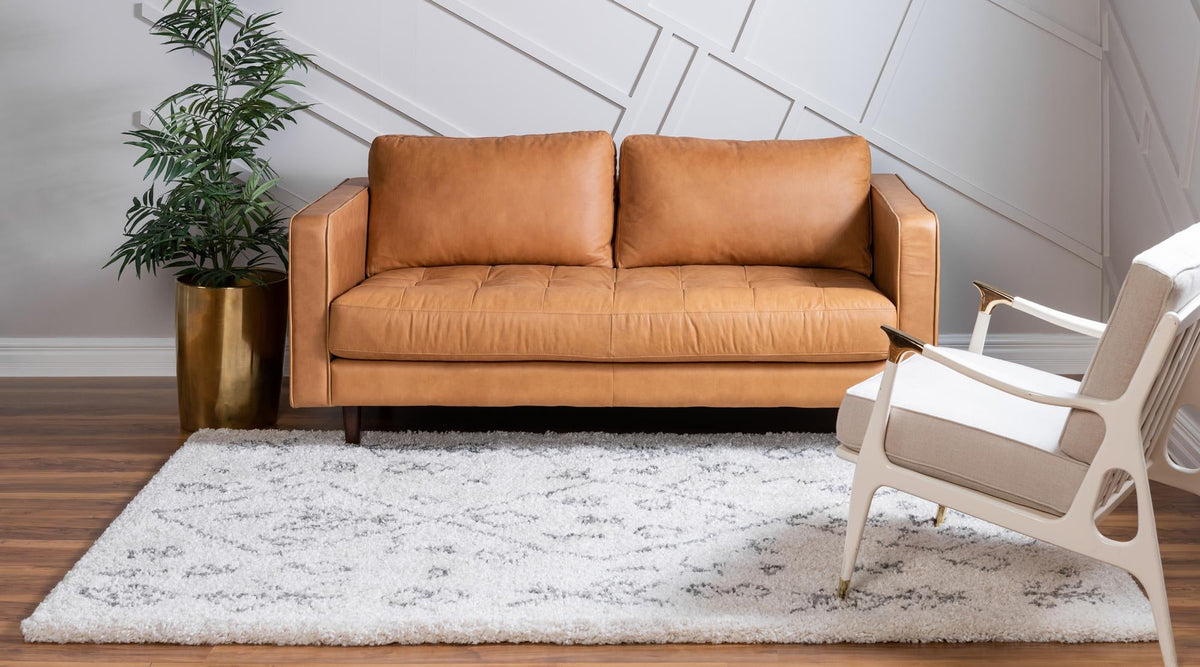 Casablanca Comfort Collection Area Rug - Sahara Rectangle Pure Ivory  lifestyle 7