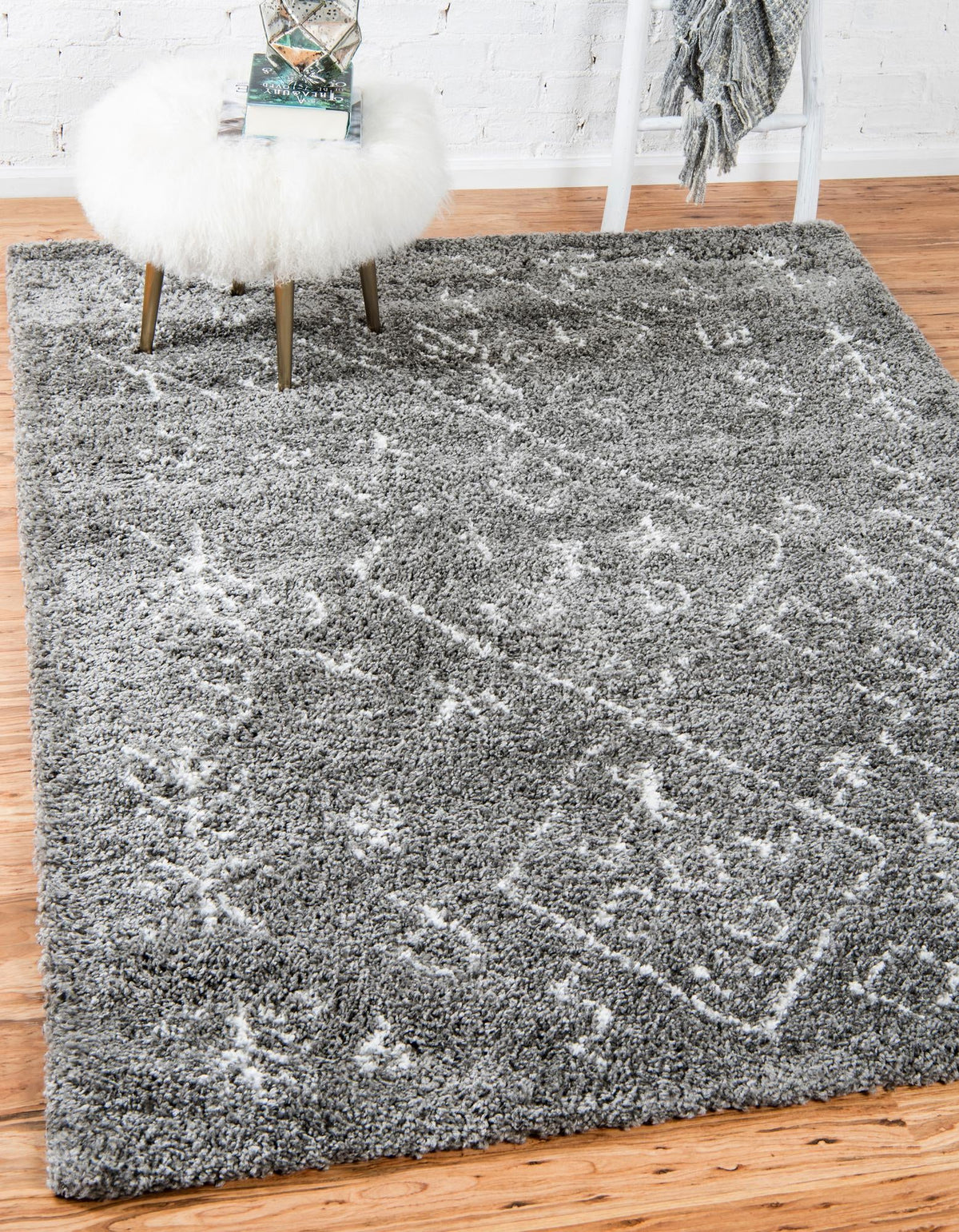 Casablanca Comfort Collection Area Rug - Sahara Rectangle Gray  lifestyle 5