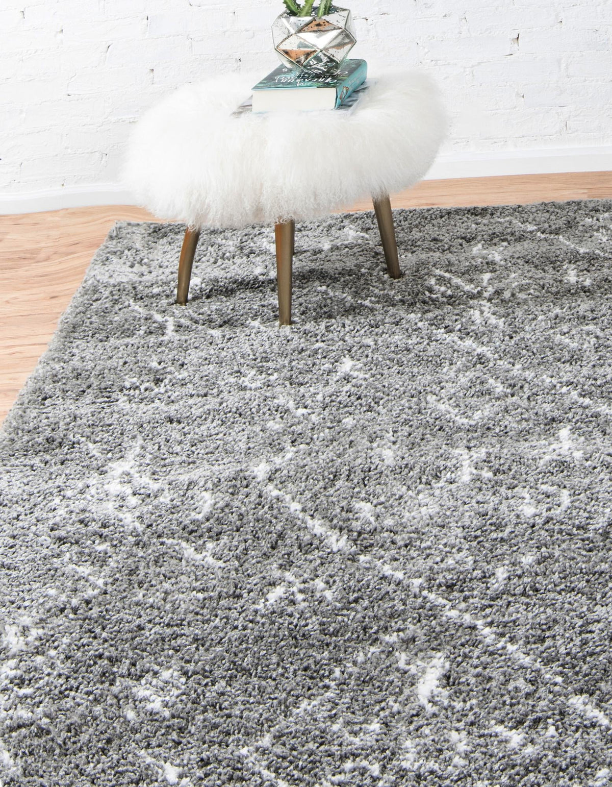 Casablanca Comfort Collection Area Rug - Sahara Rectangle Gray  lifestyle 15