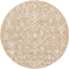 Casablanca Comfort Collection Area Rug - Sahara Round Taupe  lifestyle 22