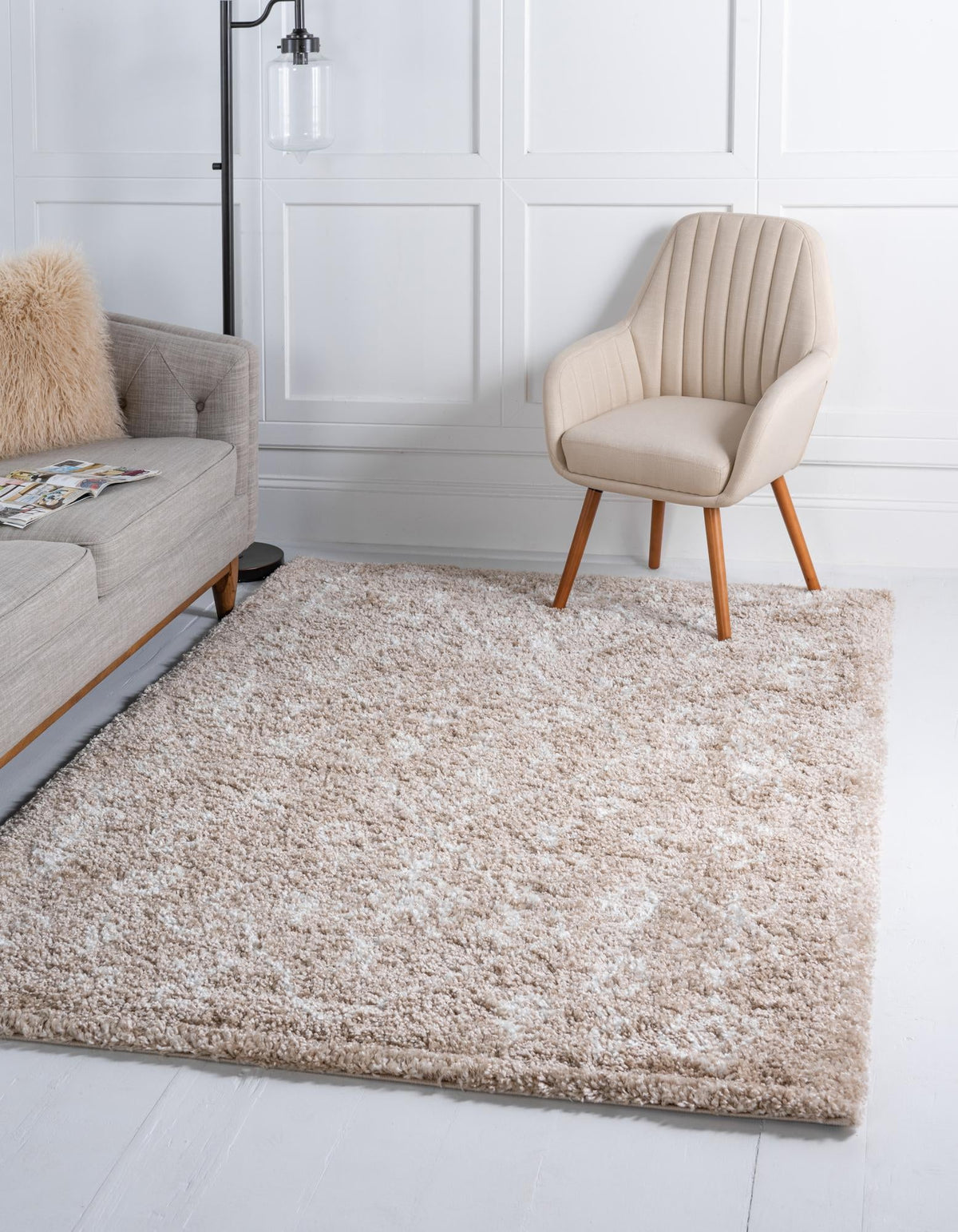 Casablanca Comfort Collection Area Rug - Sahara Rectangle Taupe  lifestyle 6